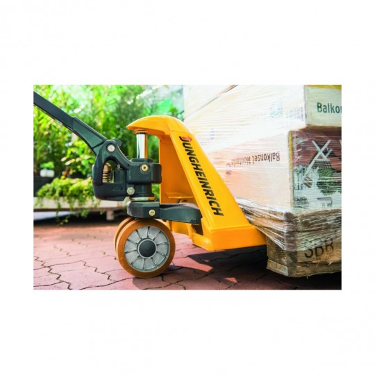 Jekketralle i bruk med tung last