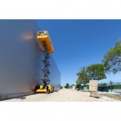 HS18 E – helelektrisk grovterreng sakselift med høyde