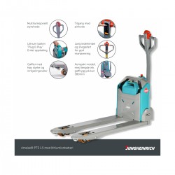 Ameise PTE 1.5 Elektrisk Palletruck | 1500 kg | Litium-ion