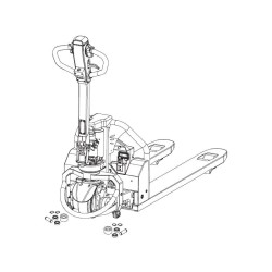 Støttehjul til Elektrisk Jekketralle