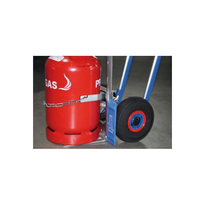 Gassflaskeholder m/kjedesikring