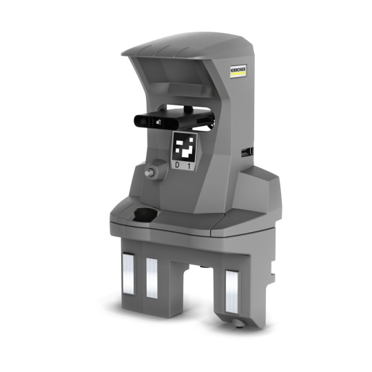 Grå dokkingstasjon til KIRA B 50 robotvasker fra Kärcher