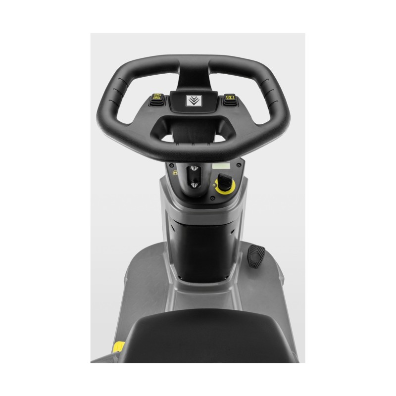 Sitte-på gulvvaskemaskin fra Kärcher, ratt