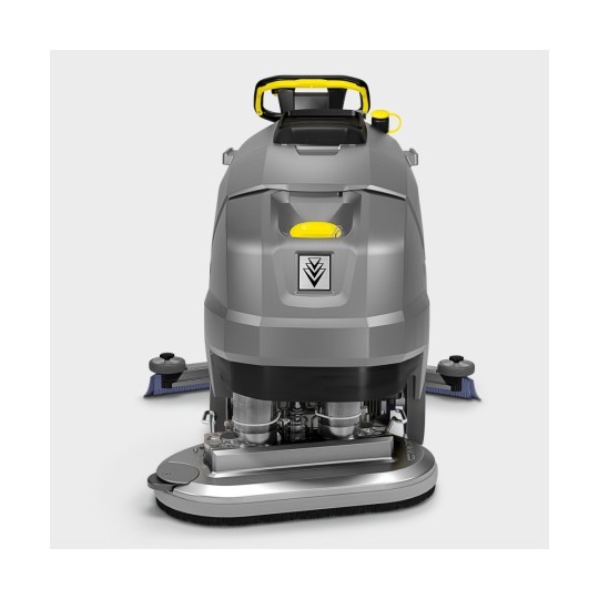 Kärcher gå-bak gulvvaskemaskin, sett forfra