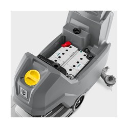 Kärcher gå-bak gulvvaskemaskin, batterirom