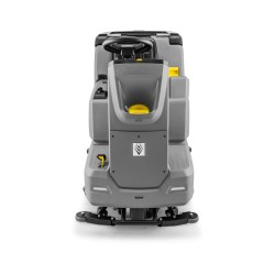 Kärcher sitte-på gulvvaskemaskin, sett forfra
