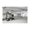 Kärcher gulvvaskemaskin B 300 RI Bp Pack + SB i bruk i parkeringshus