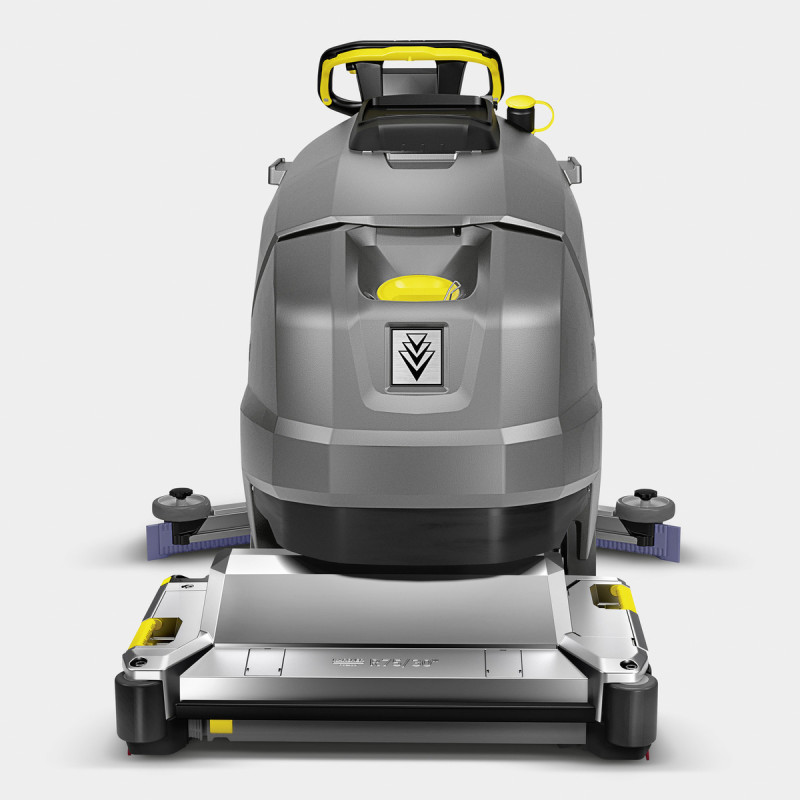 Kärcher gulvvaskemaskin med valsebørste, forfra