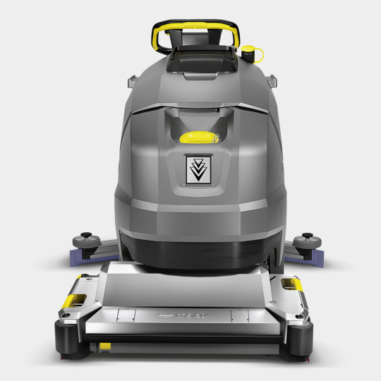 Kärcher gulvvaskemaskin med valsebørste, forfra