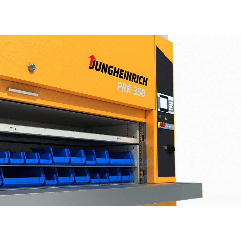 Jungheinrich paternosterheis, innmating av kasser