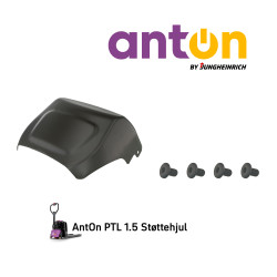 Reservedelen: Drivdeksel for truck med støttehjul, på hvit bakgrunn