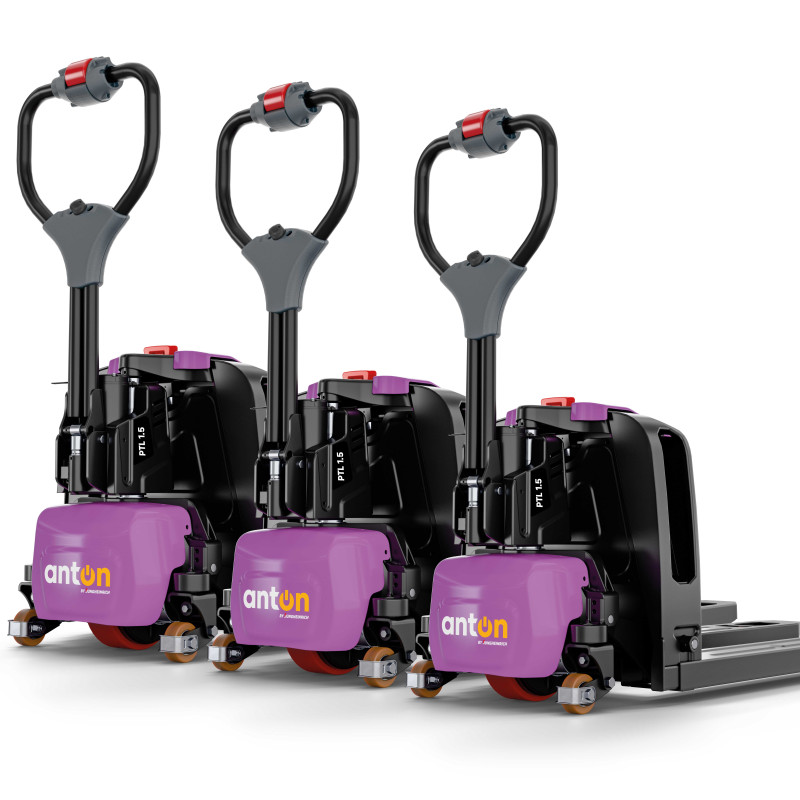 AntOn by Jungheinrich Elektrisk jekketralle m/støttehjul | 3-pakning