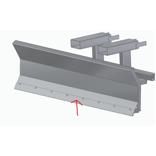 Slitestål til snøplog 10x85x2000mm