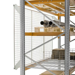 Rasskydd til pallereol | Fallsikring og bakvegg for lager