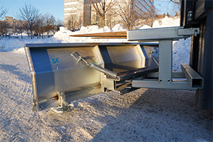 Snøplog sett bakfra