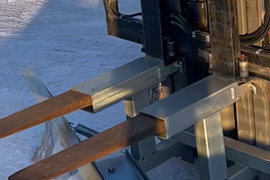 Gaffellommer for snøplog